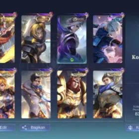 モバイルレジェンド BAL 233 Skins | Natalia Collector | Hayabusa Star | King 3 Skins | Epic Skins Include | Emblem Max | Reccall Good | WR 50% 9K Matches | Others Check Screnshoot