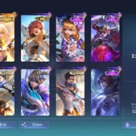 モバイルレジェンド AIJ 170 Skins | 112 Heroes | Beatrix Prime | Beatrix M4 | WR 52% | Emblem All Max | Expert Collector 2 | Other Skins Check SS