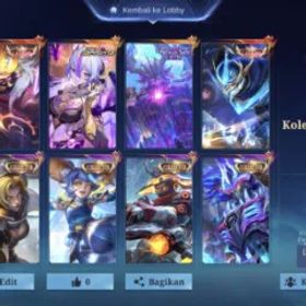 モバイルレジェンド GEG 335 Skins | 133 Hero's | Franco, Gusion Legends | Vexana Aspirant | Thamuz Nexus | Florryn Fluffy | Collector Nana, YSS, Terizla | Luckybox Chou, Franco