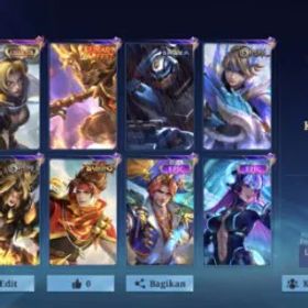 モバイルレジェンド OPK 127 Skins | 93 Hero's | Natalia Collector | Vale Garaa | Reccal Exorcist | 13 Epic Skins | Akai Aniv | Claude Blazing | Dragon 2 | Venom 2 | Sun Lunar Fest