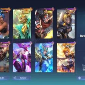 モバイルレジェンド MCX 309 Skins | Karina KOF | Prime Granger | Natalia Collector | Hayabusa STAR | Roger LuckyBox | Emblem Max | Ex Immortal *112 | Renowned 1 | Reccal Good