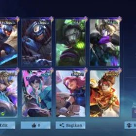 モバイルレジェンド JRD 223 Skins | 133 Heros | Barang Seiya | Vale Garaa | 6x Skin Epic | Vemom 2 | Ling M World | Fanny Valentine | Emblem Max | WR 52% | Reccall Good