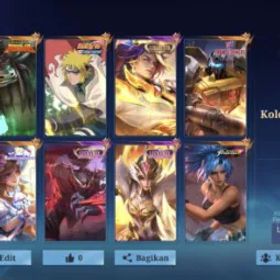 モバイルレジェンド ZX2 352 Skins | 133 Heros | Karina KOF | Roger TF | Thamuz KP | Florryn Fluffy | Gusion Naruto | Hayabusa Star | Luckybox Roger, Haya, Freya | CC Arlot, Natalia