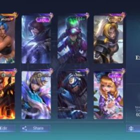モバイルレジェンド QQA 190 Skins | Karina KOF | Natalia Collector | Valir, Kimmy Dragon | MW 50 | Clint Myth | Akai Maestro | Sun Lunar | Lesley Meowkin | Emblem Max | 124 Heroes