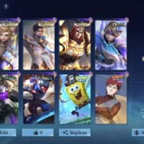 モバイルレジェンド VFZ 139 Skins | 98 Hero's | Lighborn | Vale Garaa | Dyrroth Venom | Cyclops SB | Epic Skins Ready | WR 53% | Recall Good | Exper IV