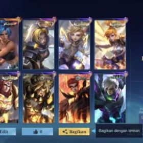 モバイルレジェンド ZQJ 153 Skins | 97 Heros | Karina KOF | Natalia Collector | Embelm Have | WR 52% | Epic Skins Include | Deluxe Skins 24 | View Screenshot For More | Expert 2