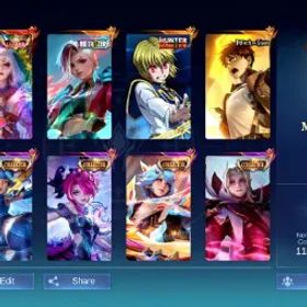 モバイルレジェンド 133 HEROES ❣️441 SKINS 💜MEGA 5