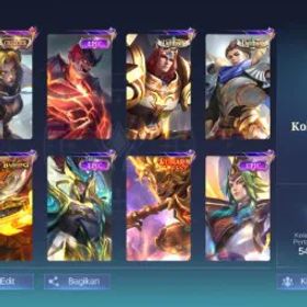 モバイルレジェンド RDA 201 Skins | CC Natalia| Lighborn 2 | Epic Skins Have | Sun Sunar Light | Venom 3 | Meowkin 2 | Rank Now Mythic | Reccal Good | Emblem All Max | Renowned 5