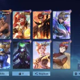 モバイルレジェンド EYR 211 Skins | 133 Hero's | Ex Immortal *101 | WR Hero Good | Karina KOF | Emblem Max | Reccal Good | WR 55% 7K Matches | Epic Skins Include | Exper 1