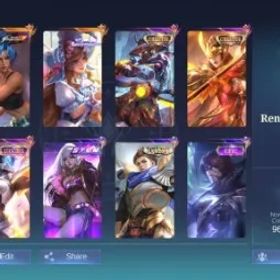 モバイルレジェンド 286 Skins 🔥 | KOF Karina | Floryn Fluffy | Collector YSS & Pharsa | STUN Selena | Luckybox Irithel | 132 Heroes | 51% WR | 11,379 Matches | All Max Emblem