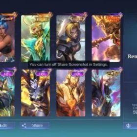 モバイルレジェンド SEI 171 Skins | 88 Hero | Ex Immortal ⭐113 | Granger Prime | Karina KOF | Natalia Collector | All Emblem Max | Yu Zhong 1,3K Matches WR 58% 🔥 | Renowned V