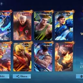 モバイルレジェンド CEL LVL 128 ⚡ 133 HEROES ⚡ 647 SKINS ⚡WORLD COLLECTOR