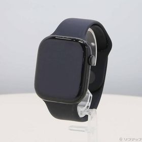 〔中古〕Apple(アップル) Apple Watch Series 10 GPS 46mm ジェットブラックアルミニウムケース ブラックスポーツバンド〔262-ud〕