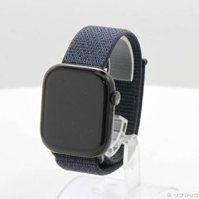 〔中古〕Apple(アップル) Apple Watch Series 10 GPS 46mm ジェットブラックアルミニウムケース インクスポーツループ〔262-ud〕