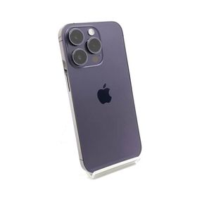 【全額返金保証】【最速発送】 iPhone 14 Pro 128GB ディープパープル docomo SIMフリー 白ロム 動作確認済 85%