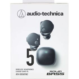 【audio-technica】【未使用品】オーディオテクニカ『完全ワイヤレスイヤホン / SOLID BASS / ブラック』ATH-CKS50TW2 BK オーディオ 1週間保証【中古】
