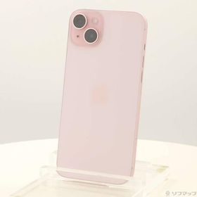 〔中古〕Apple(アップル) iPhone15 Plus 128GB ピンク NU093J／A SIMフリー〔196-ud〕
