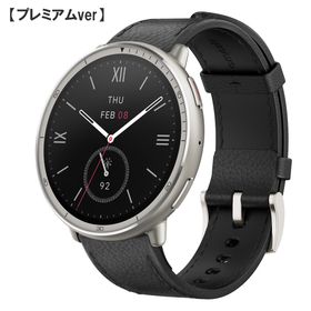 amazfit アマズフィット 【納期10月下旬以降】Active 2 【ブラックレザー】【プレミアム】 sp170073-C22 VGP2026金賞