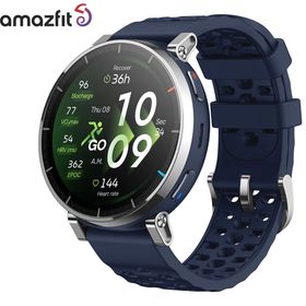 アマズフィット AMAZFIT スマートウォッチ Active 3 Premium アトラスブルー 腕時計 メンズ レディース GPS ランニング マラソン ウェア