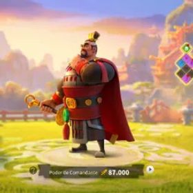 ライキン Rise Of Kingdoms, VIP 10, Chave de Ouro 271, Chave de Prata 276, Chave de Cristal 101, Ouro 90 M, Comida 30 M, Pedra 30 M, Madeira 20M