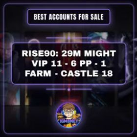 ライキン RISE90: 29M MIGHT VIP 11 - 6 PP - 1 FARM - CASTLE 18