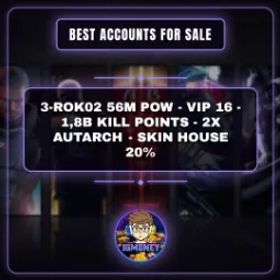 ライキン 3-ROK02 56M POW - VIP 16 - 1,8B KILL POINTS - 2X AUTARCH - SKIN HOUSE 20%