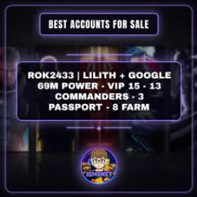 ライキン ROK2433 | LILITH + GOOGLE 69M POWER - VIP 15 - 13 COMMANDERS - 3 PASSPORT - 8 FARM…