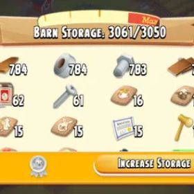 ヘイデイ LVL 68+⭐BARN 3K+⭐SILO 3K+⭐COINS 2M+⭐FULL BARN TOOLS⭐