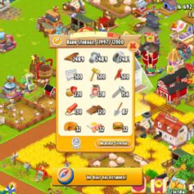 ヘイデイ Lvl 125🌟Barn 12k | Silo 5000🌟 16.9 m Coins | 1736 Diamonds | Full Bems
