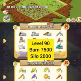 ヘイデイ ⚡Hayday Account 90 Level⚡