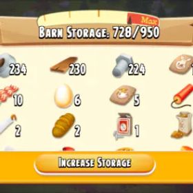 ヘイデイ 10 Lvl I 950 Barn I Stack Barn Tools
