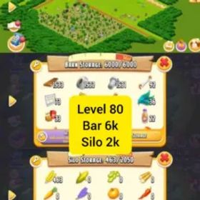 ヘイデイ ⚡Hayday Account 80 Level⚡