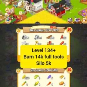 ヘイデイ ⚡Hayday Account 137 Level⚡