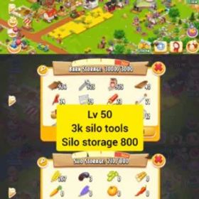 ヘイデイ ⚡Hayday Account 52 Level⚡