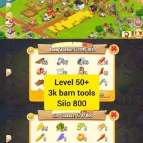 ヘイデイ ⚡Hayday Account 52 Level⚡