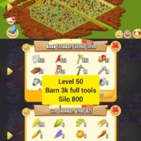 ヘイデイ ⚡Hayday Account 50 Level⚡