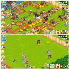 ヘイデイ Level 80 ✨ Barn 4000 ✨ Silo 1000 ✨ Main Land Open ✨ 3M Coins ✨ Full Mix Tools/Foods In Barn ⚡Instant Delivery