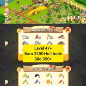ヘイデイ ⚡Hayday Account 47 Level⚡