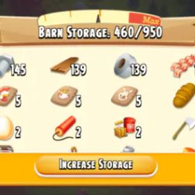 ヘイデイ Barn 950 | Silo 50 | 10 Level | +70K Coin | 49 Diamond