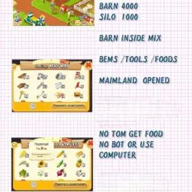 ヘイデイ [HD8-95] Level 80+, Barn 4000+ ,SILO 1000+, MAINLAND OPEND, Full Access