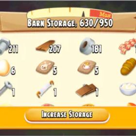 ヘイデイ Barn 950 | Silo 50 | 10 Level | +70K Coin | 44 Diamond