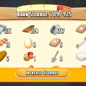 ヘイデイ Barn 925 | Silo 50 | 10 Level | +75K Coin | 50 Diamond