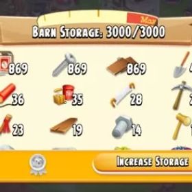 ヘイデイ 50 level | Silo tools Account | Barn 3000 | Silo 800 | 1M coin | Silo item's