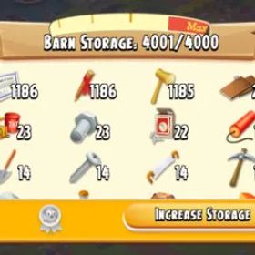 ヘイデイ 60 level | Land tools account | barn 4000 | Silo 1000 | land unlock item's