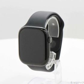 【中古】Apple(アップル) Apple Watch Series 10 GPS 46mm ジェットブラックアルミニウムケース ブラックスポーツバンド 【258-ud】