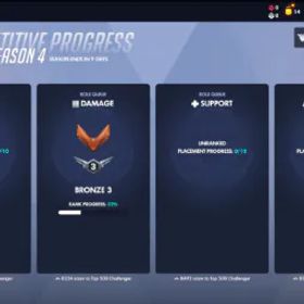オーバーウォッチ S4✅Bronze 3 DPS | Placed