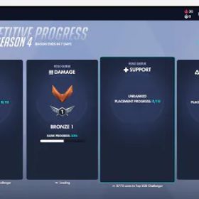 オーバーウォッチ S4⚡BRONZE 1 DPS⚡ | Placed