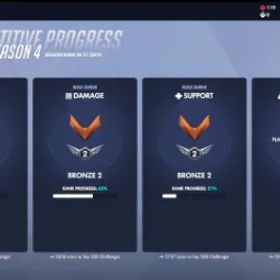 オーバーウォッチ S3✅Triple Bronze 1-2 | Placed