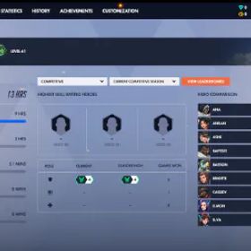 オーバーウォッチ S4✅Emerald4 Tank | 30+ Skins | 4 Leg | Lvl 61