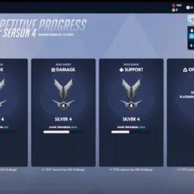 オーバーウォッチ S4✅Triple Silver 4 | Placed